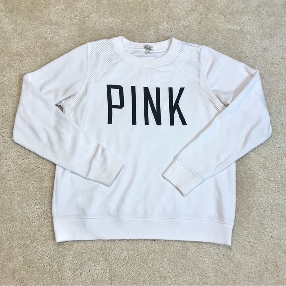 🐠2/$30 VS Pink Mesh Pullover Sweatshirt